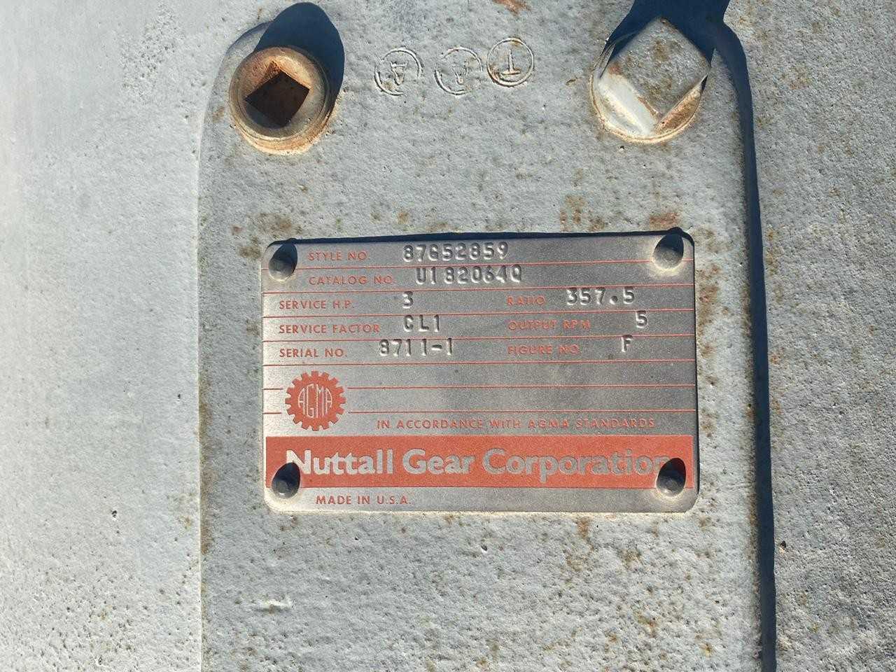 LOT OF 1 NUTTALL GEAR - GEAR REDUCERS