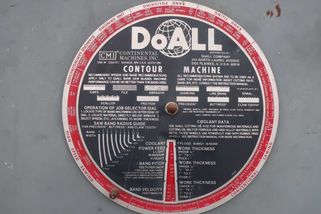 DOALL DBW-15 VERTICAL BAND SAW - METAL SAWS