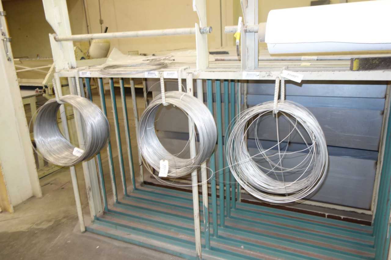 Sheet Metal Rack with Aluminum Contents, Rolling Rack with Contents - SHELVING