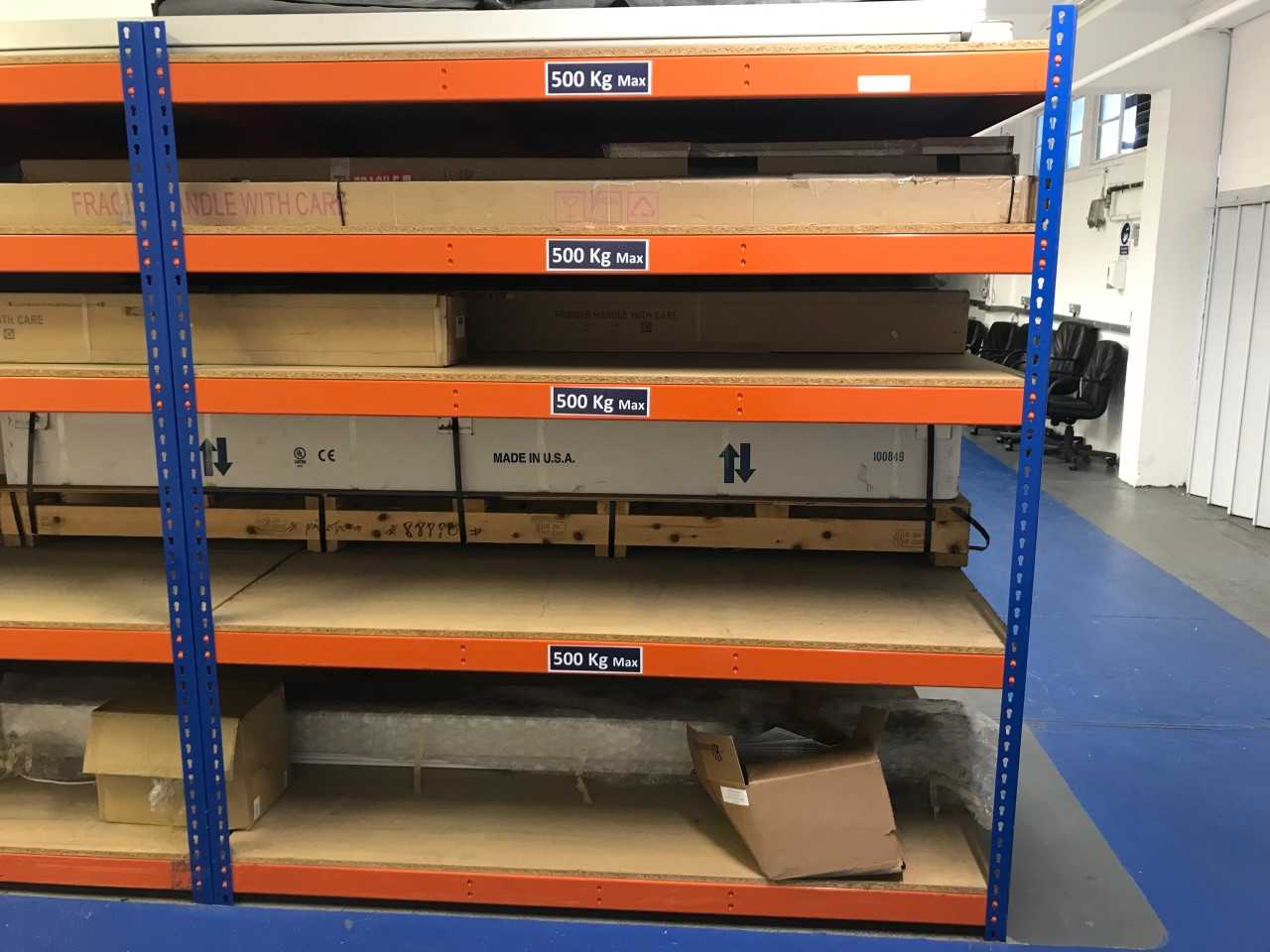 Metal Storage Shelving x9 - Contents Not Included - SHELVING