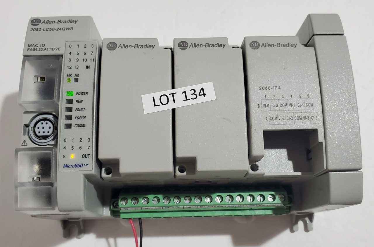 Allen Bradley Micro 850 2080-LC50-24QWB PLC - AUTOMATION & CONTROLS Allen Bradley Micro 850 2080-LC50-24QWB PLC - AUTOMATION & CONTROLS
