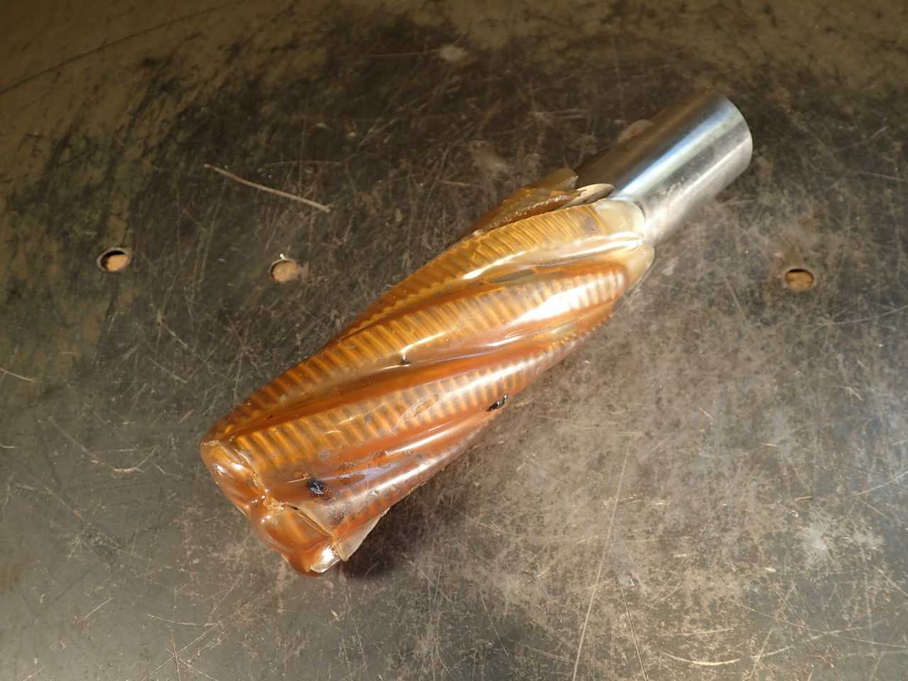 1-1/2" HSS Roughing End Mill 4" Shoulder LOC 1-1/4" Straight Weldon Shank Poland - MACHINE TOOLING