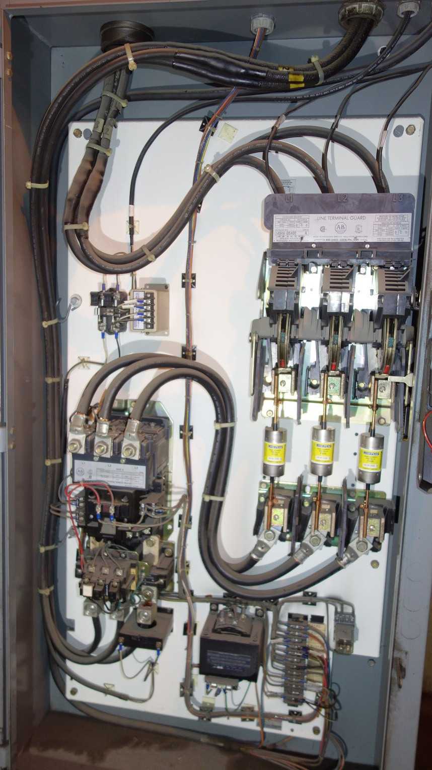 ALLEN BRADLEY 509-FOD SIZE 5 FUSIBLE COMBINATION STARTED DISCONNECT - AUTOMATION & CONTROLS