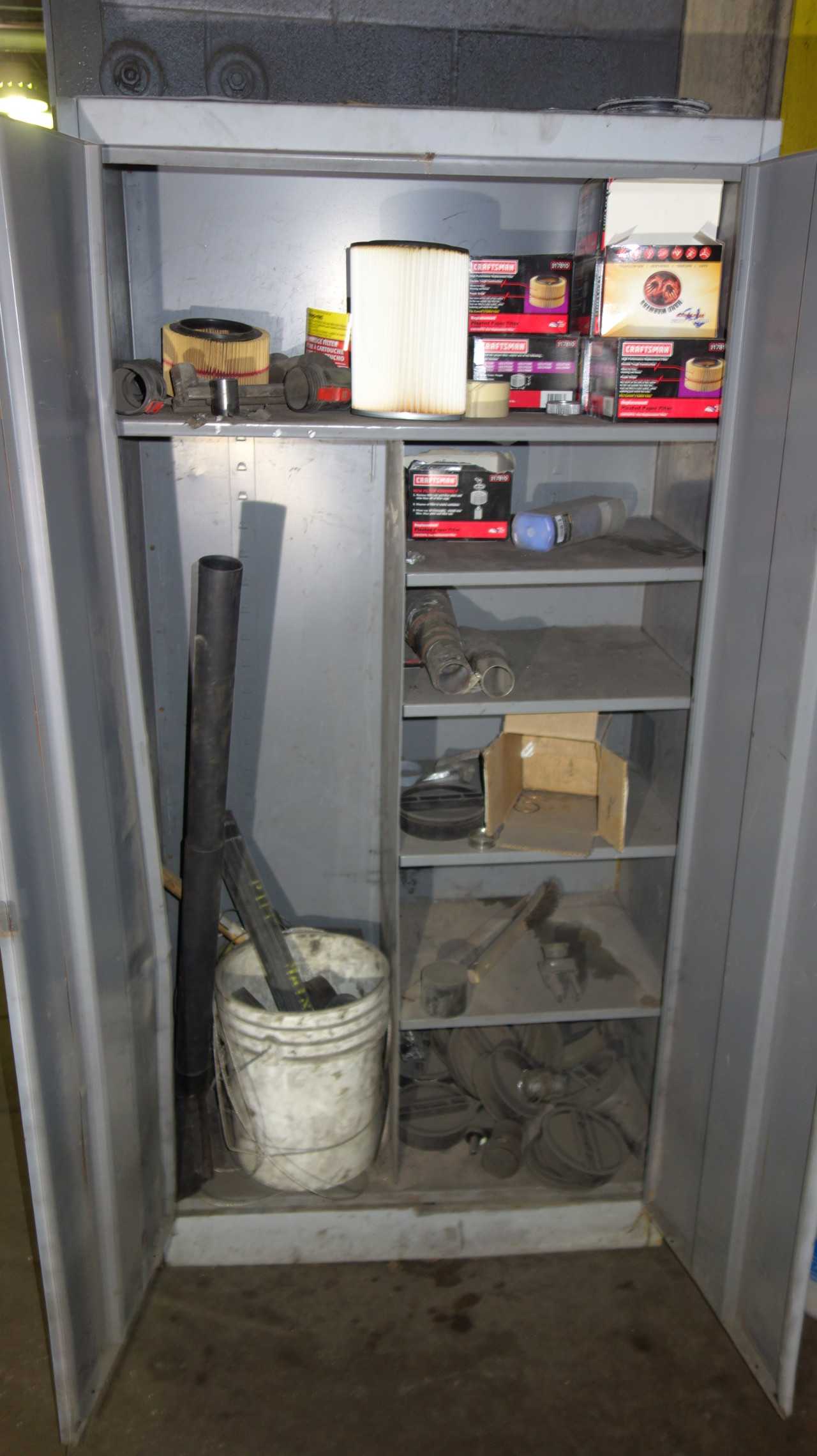 CABINET WITH CONTENTS - CLEANING SUPPLIES - MISCELLANEOUS