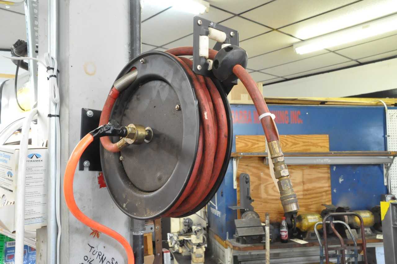 Post Mounted Retractable Air Hose Reel - MISCELLANEOUS