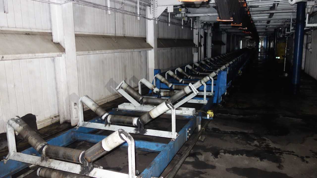 LOT OF APPROXIMATELY 100 FEECO COAL SHUTTLE CONVEYOR IDLER - POWER GENERATORS