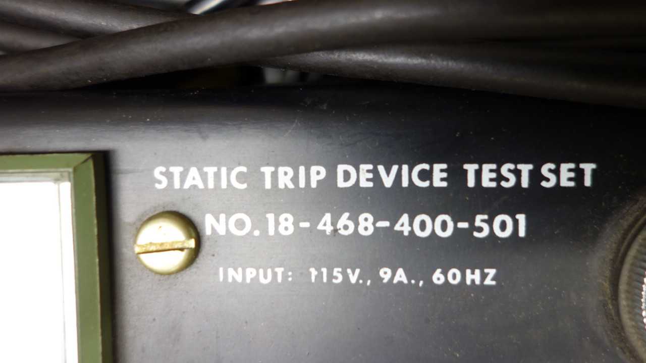 ALLIS CHALMERS 18-468-400-501 TRIP DEVICE TEST SET - ELECTRICAL TESTING EQUIPMENT