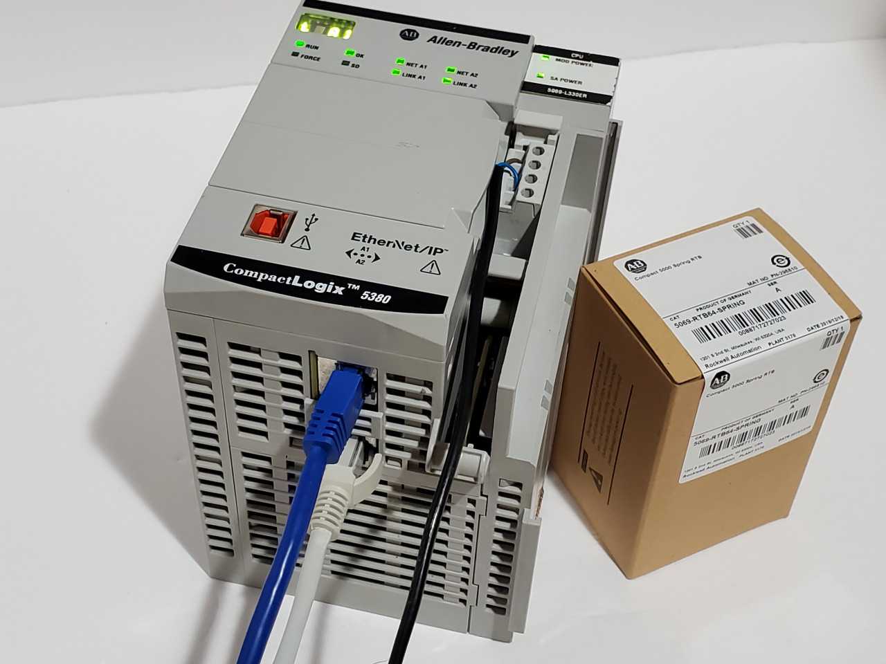 Allen Bradley CompactLogix 5069-L330ER Plus Brand new 5069-RTB64 Spring - AUTOMATION & CONTROLS
