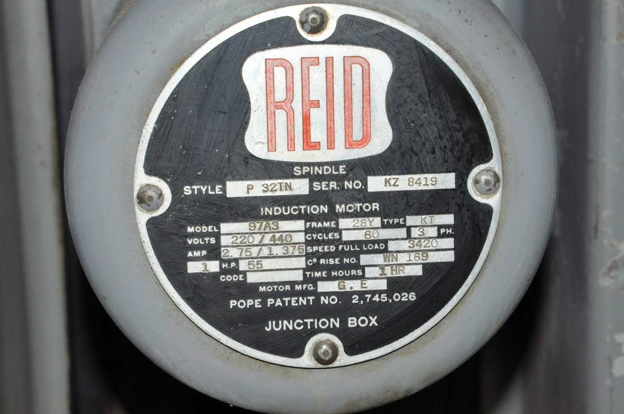 Reid 618H Grinder - GRINDING MACHINES