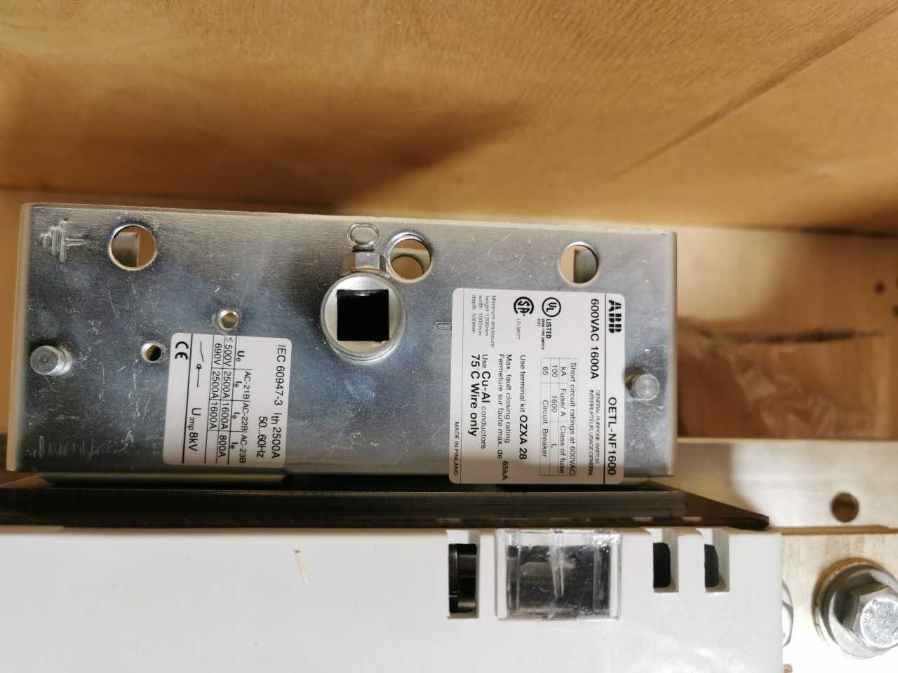ABB 1600 Amp Disconnect Switch NEW - INDUSTRIAL PARTS