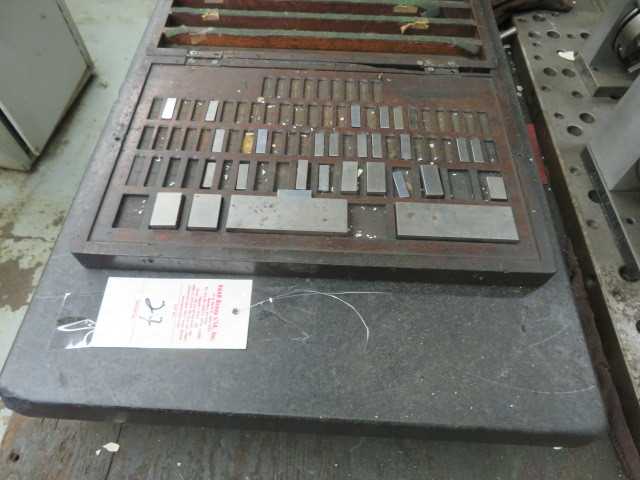 Granite Surface Plate 5" X 18" X 24" and tool blocks on top of plate - MISCELLANEOUS