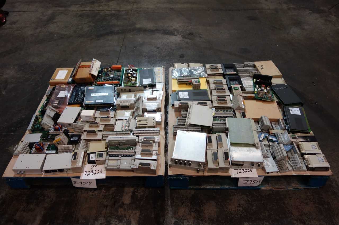 2 PALLETS OF ASSORTED ELECTRICAL PCB BOARDS, DIGITAL UNITS, POWER MODULES - ELECTRICAL COMPONENTS