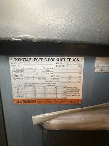 Toyota Reach Forklift with Charger - FORKLIFTS