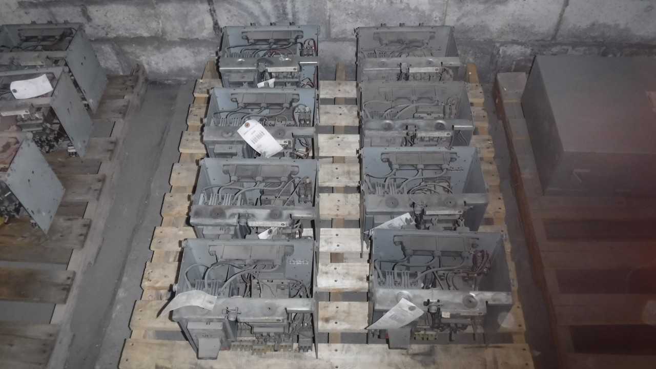 Lot of Eight 10 HP West Size 1 MCC Buckets Type W - MOTOR CONTROL CENTERS