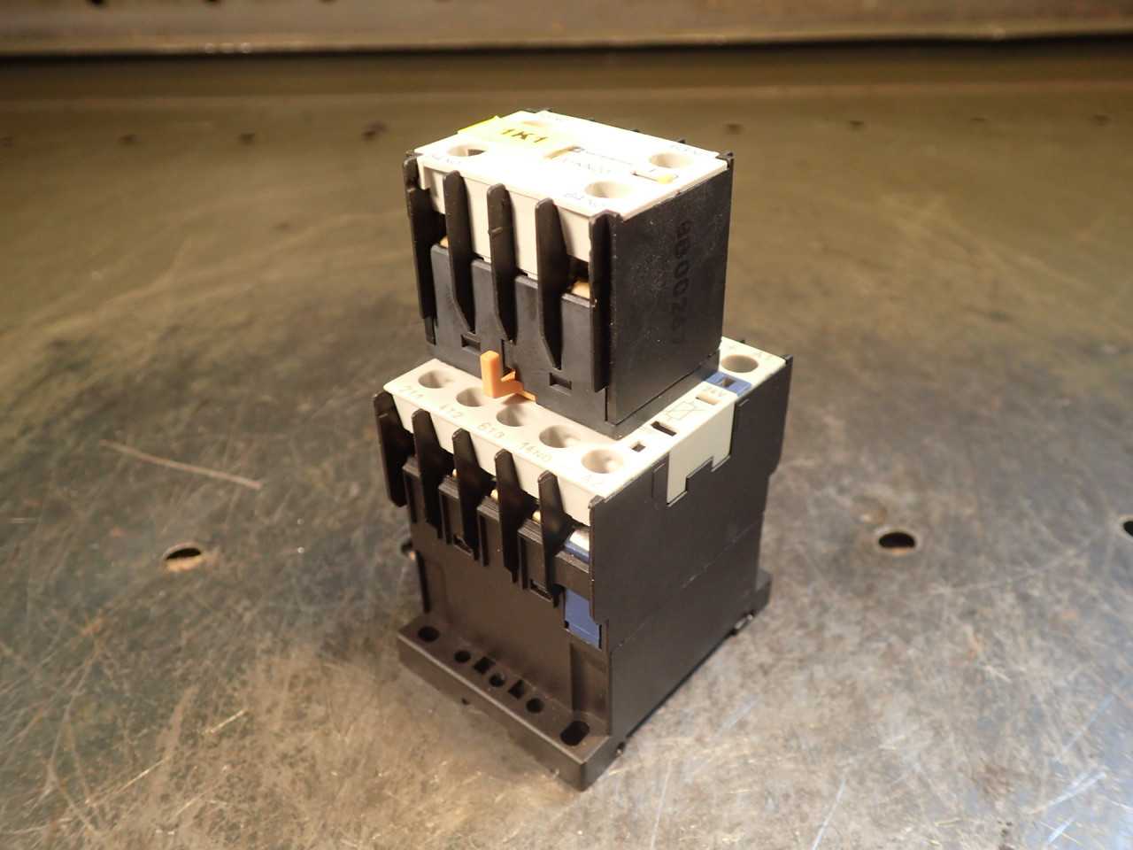 Telemechanique LP1K0910BD3 Non-Reversing Contactor 3-Pole 9A 4-kW, LA1KN20 Block - CONTACTORS