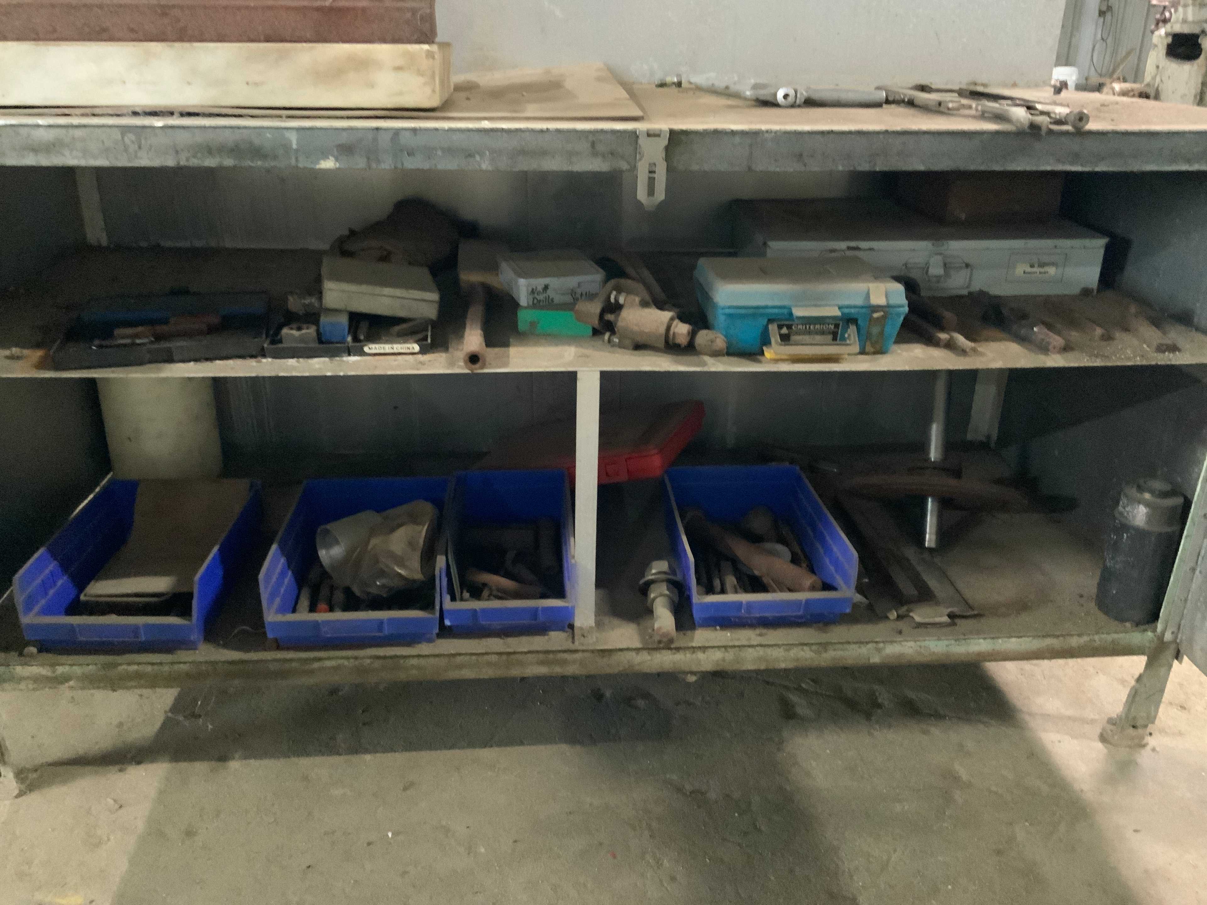 LOCKING METAL CABINET WITH CONTENTS - INDUSTRIAL PARTS