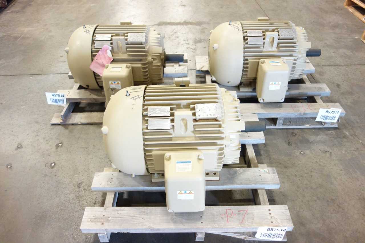 LOT OF 3 GENERAL ELECTRIC MOTORS - ELECTRIC MOTORS