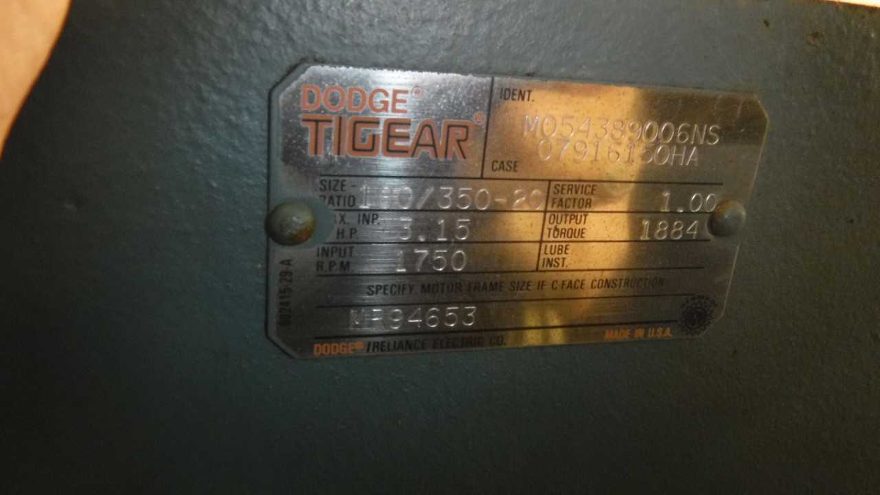 3 HP 1730 RPM 180TC Frame Reliance Gear Motor Model P18G1014 - MISCELLANEOUS