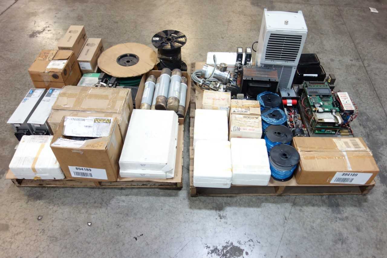 2 PALLETS OF ASSORTED ELECTRICAL - ELECTRICAL COMPONENTS