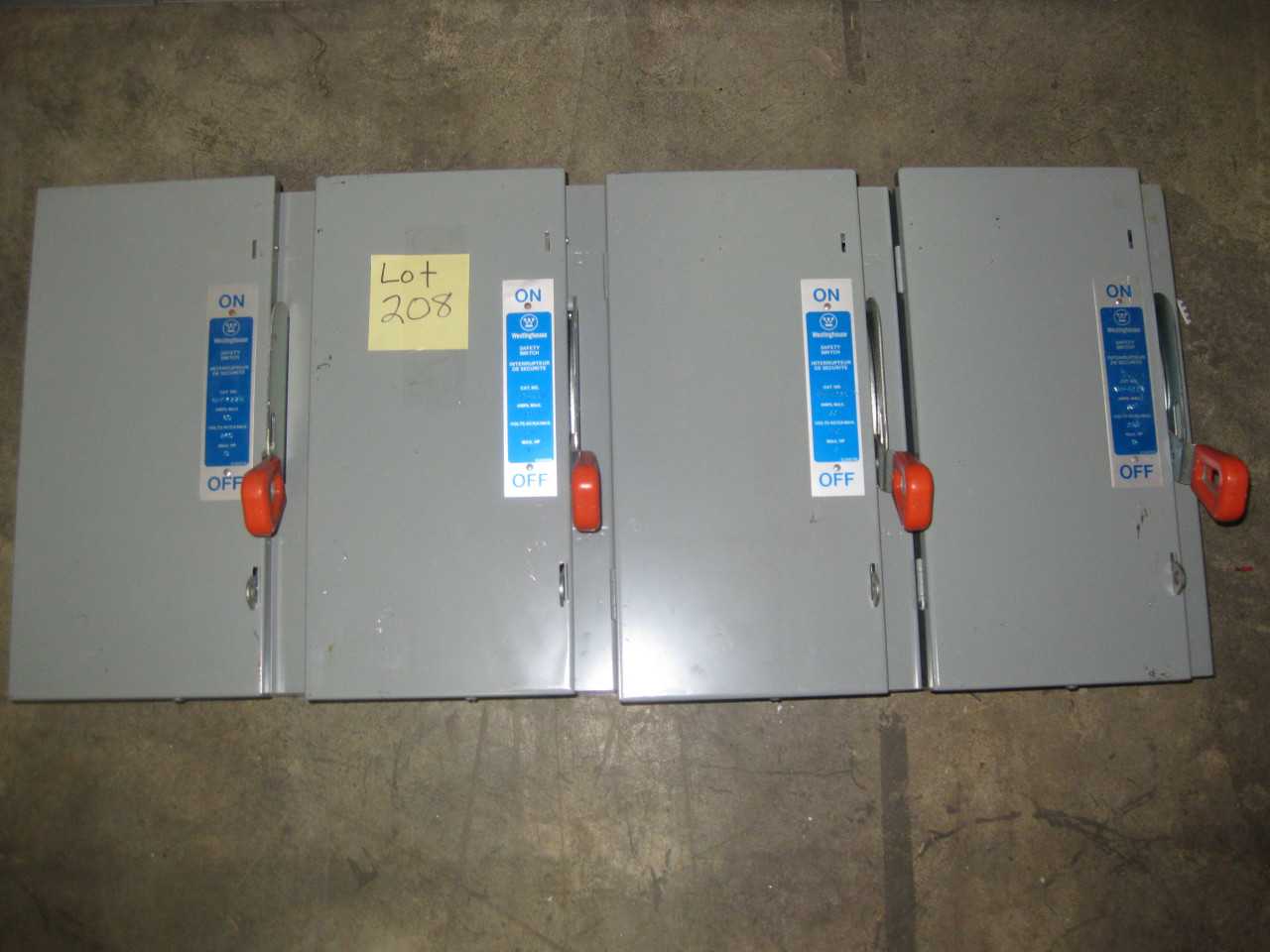 Westinghouse safety switches NHF422N QTY 4 - ELECTRICAL COMPONENTS