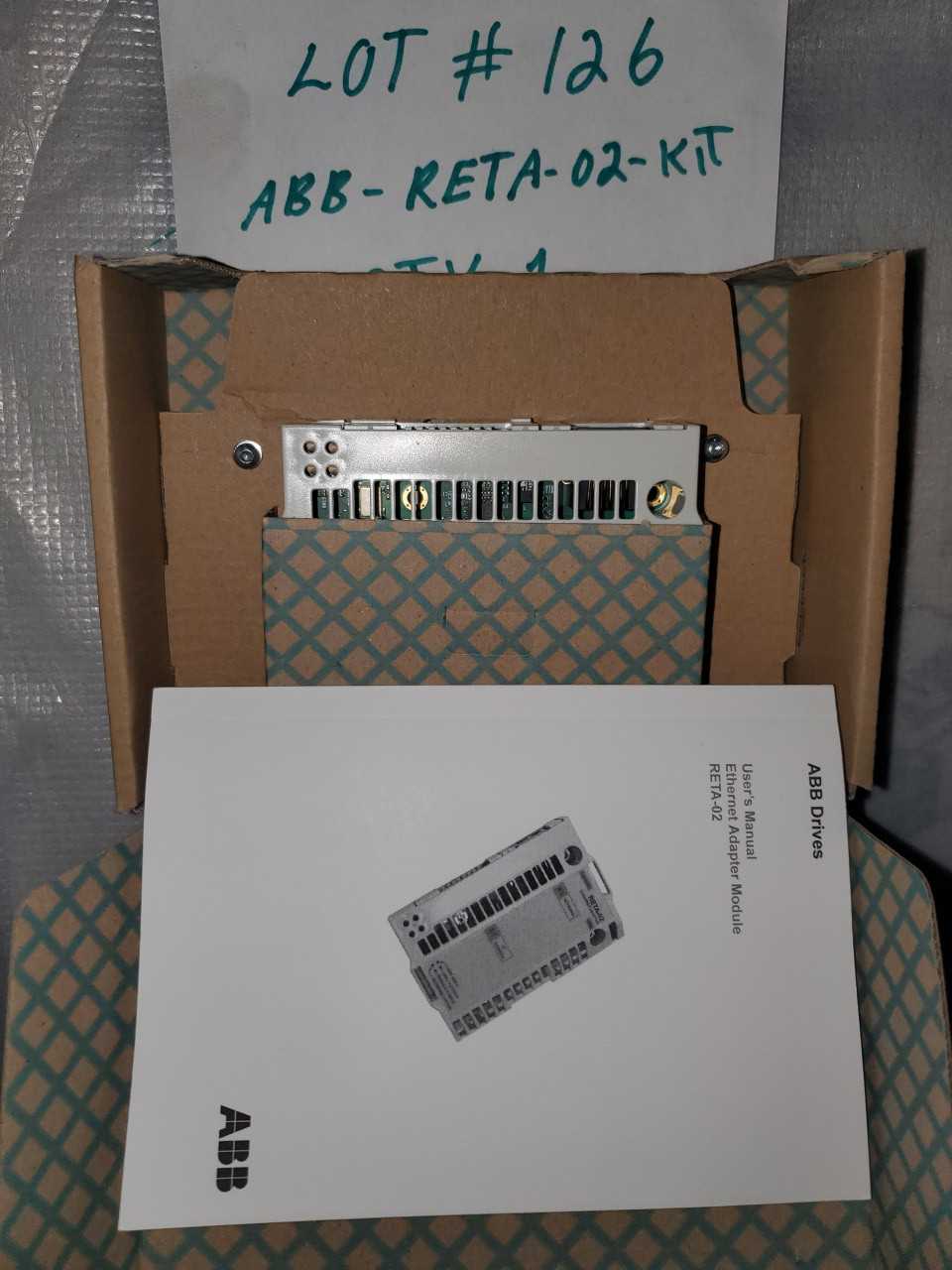 ABB - RETA-02-KIT QTY.1 - AUTOMATION & CONTROLS ABB - RETA-02-KIT QTY.1 - AUTOMATION & CONTROLS