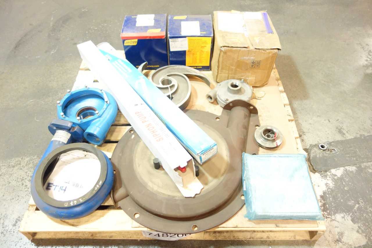 1 PALLET OF ASSORTED PUMPS, IMPELLER REPLACEMENT PARTS, PUMP PARTS & ACCESSORIES- GOULDS, JOHN CRANE, PIONEER - PUMPS