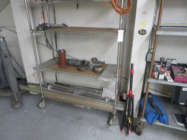 Racks and Contents (2) lot - MISCELLANEOUS