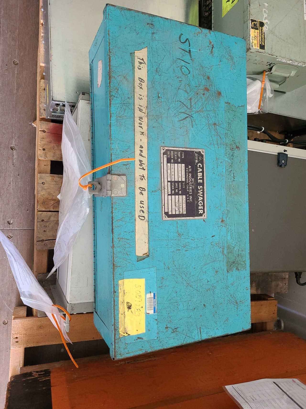 Cable Swager kit (Lot 2586565) San Antonio, TX - MISCELLANEOUS