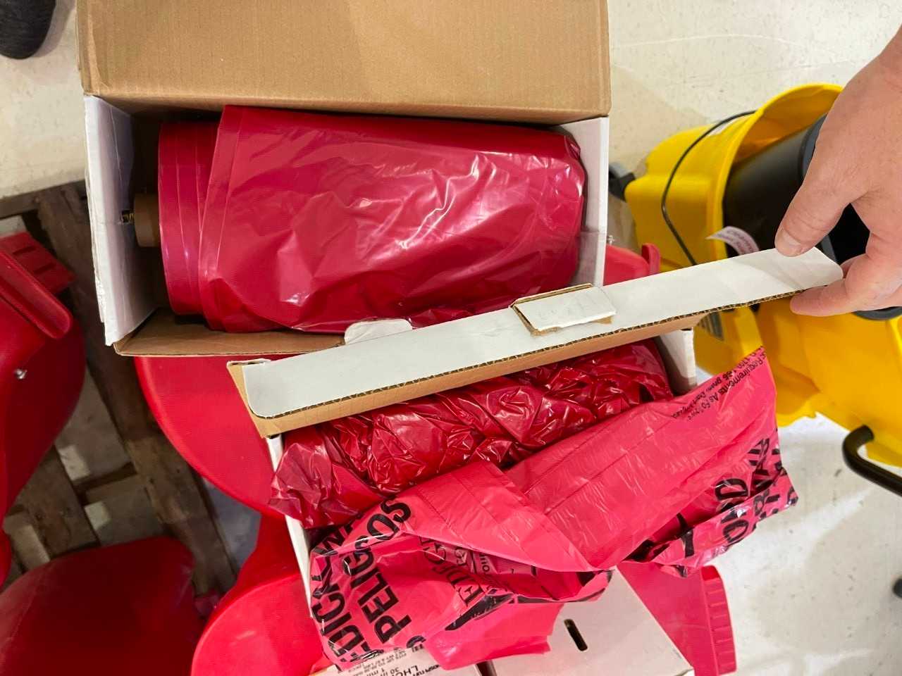 Biohazard Waste Can with Liners - WASTE BINS