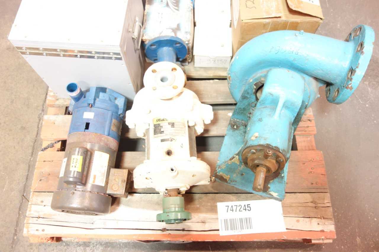 1 PALLET OF ASSORTED CENTRIFUGAL PUMPS, GEAR PUMPS, PUMP REPLACEMENT PARTS- AMERICAN MARSH, FLOWSERVE - CENTRIFUGAL PUMP