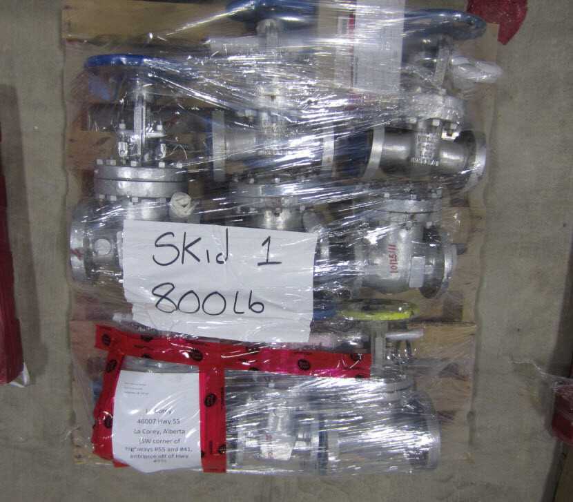Skid #1: valves - INDUSTRIAL PARTS