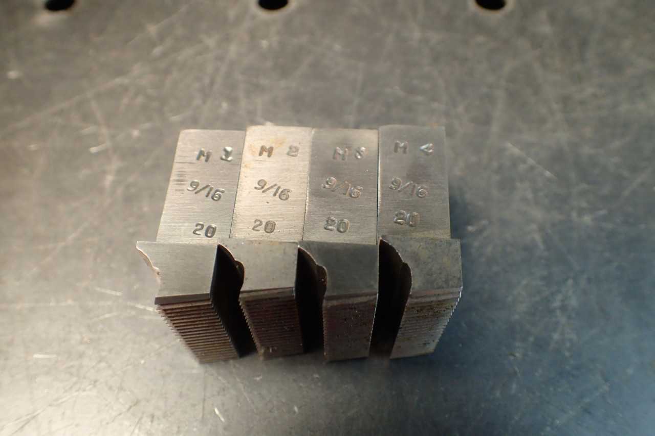 9/16" -20 NS Standard Thread Threading Chasers for Geometric 3/4"-D Die Head - MACHINING ACCESSORIES & TOOLING