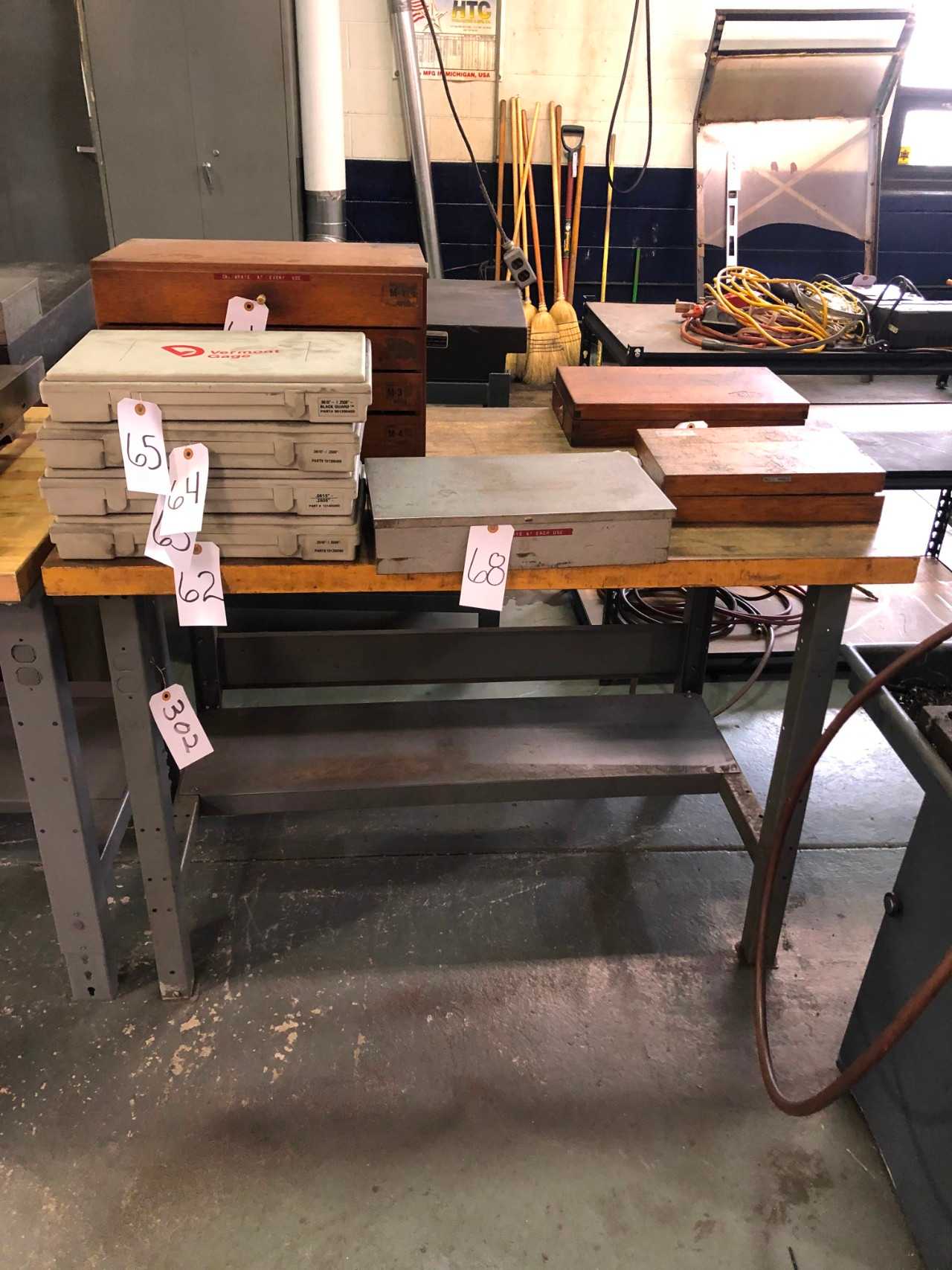 Lot of 2 30" x 48" Mapletop Work Benches - ELECTRIC POWER TOOLS