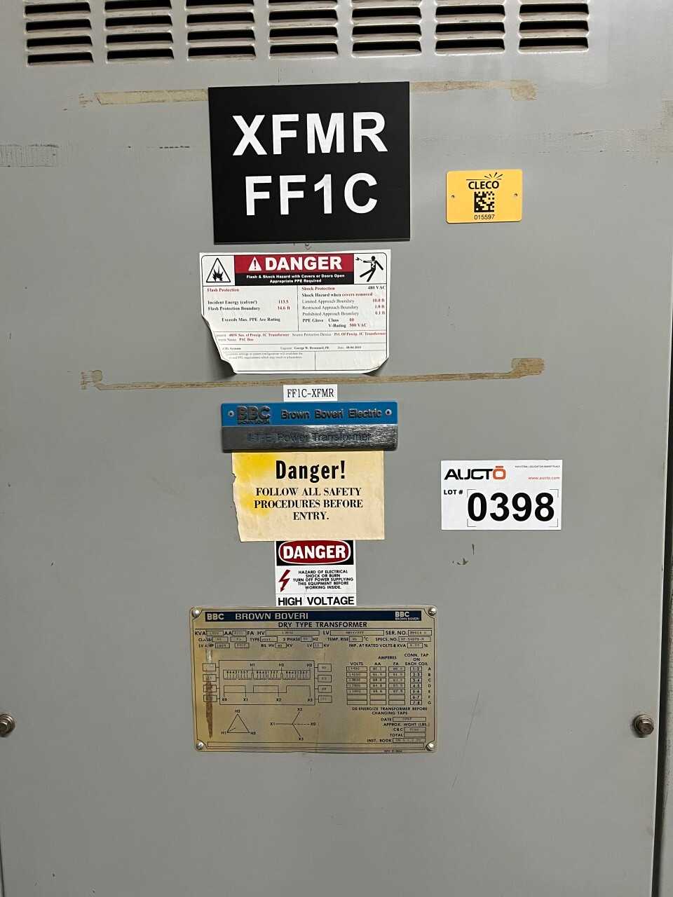 BBC 1500KVA dry transformer - CONTROL TRANSFORMERS