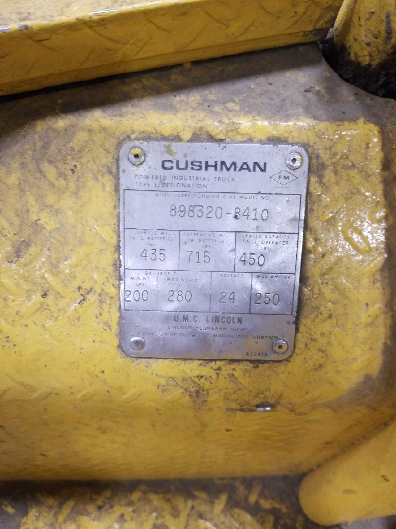 CUSHMAN CART DELAYED REMOVAL - MISCELLANEOUS