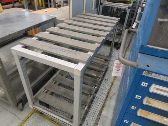 Aluminum Cart on Wheels (2) lot - MISCELLANEOUS