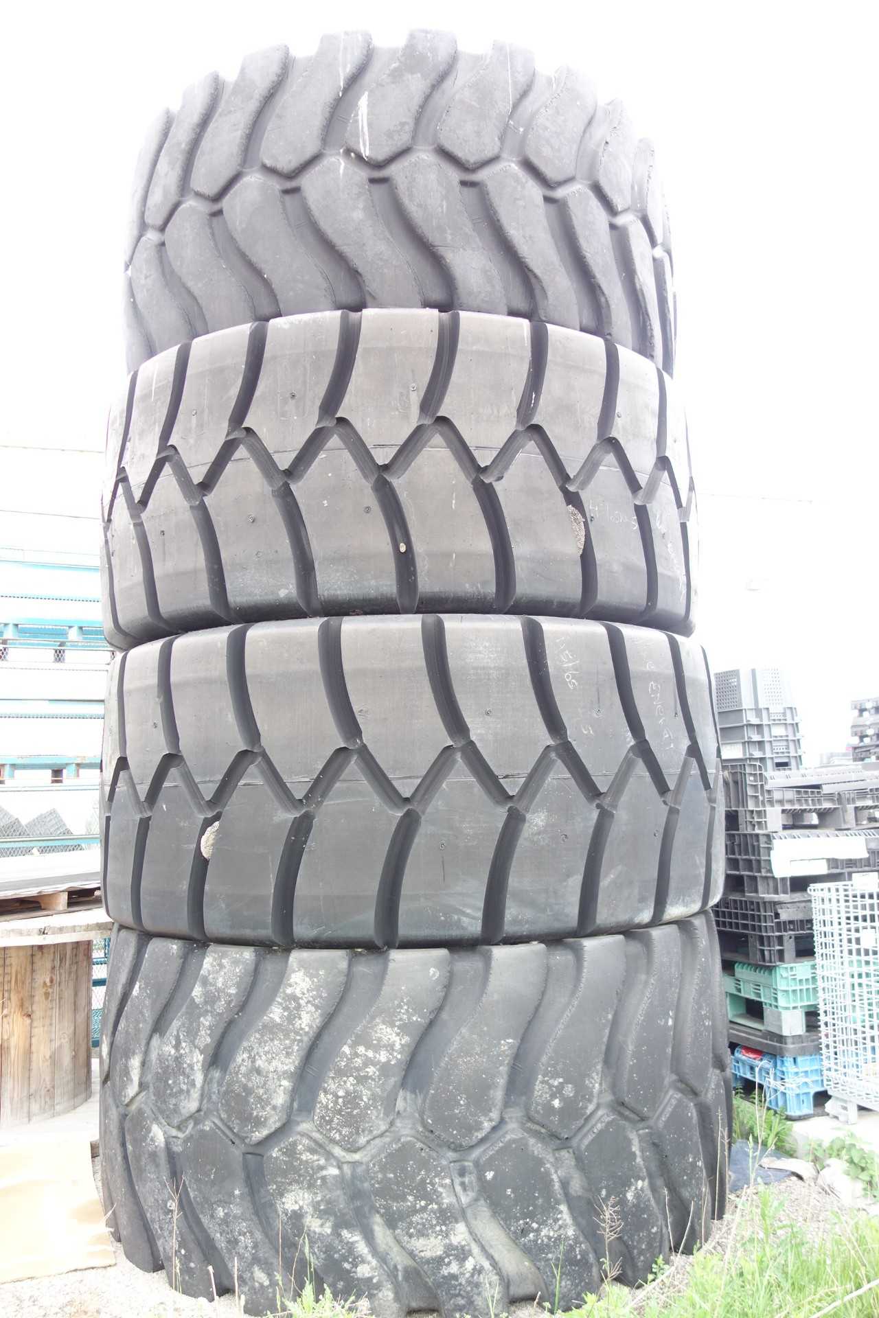LOT OF 4 MICHELIN 45/65R45 XLDD1 LOADER TIRES - WHEEL LOADERS