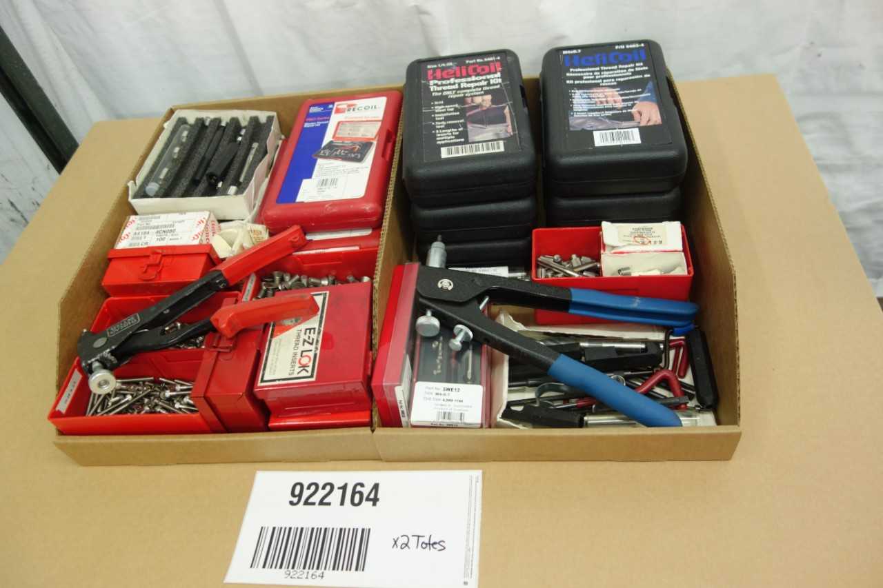 LOT OF HELICOIL THREAD REPAIR KITS AND ACCESSORIES - ELECTRIC POWER TOOLS