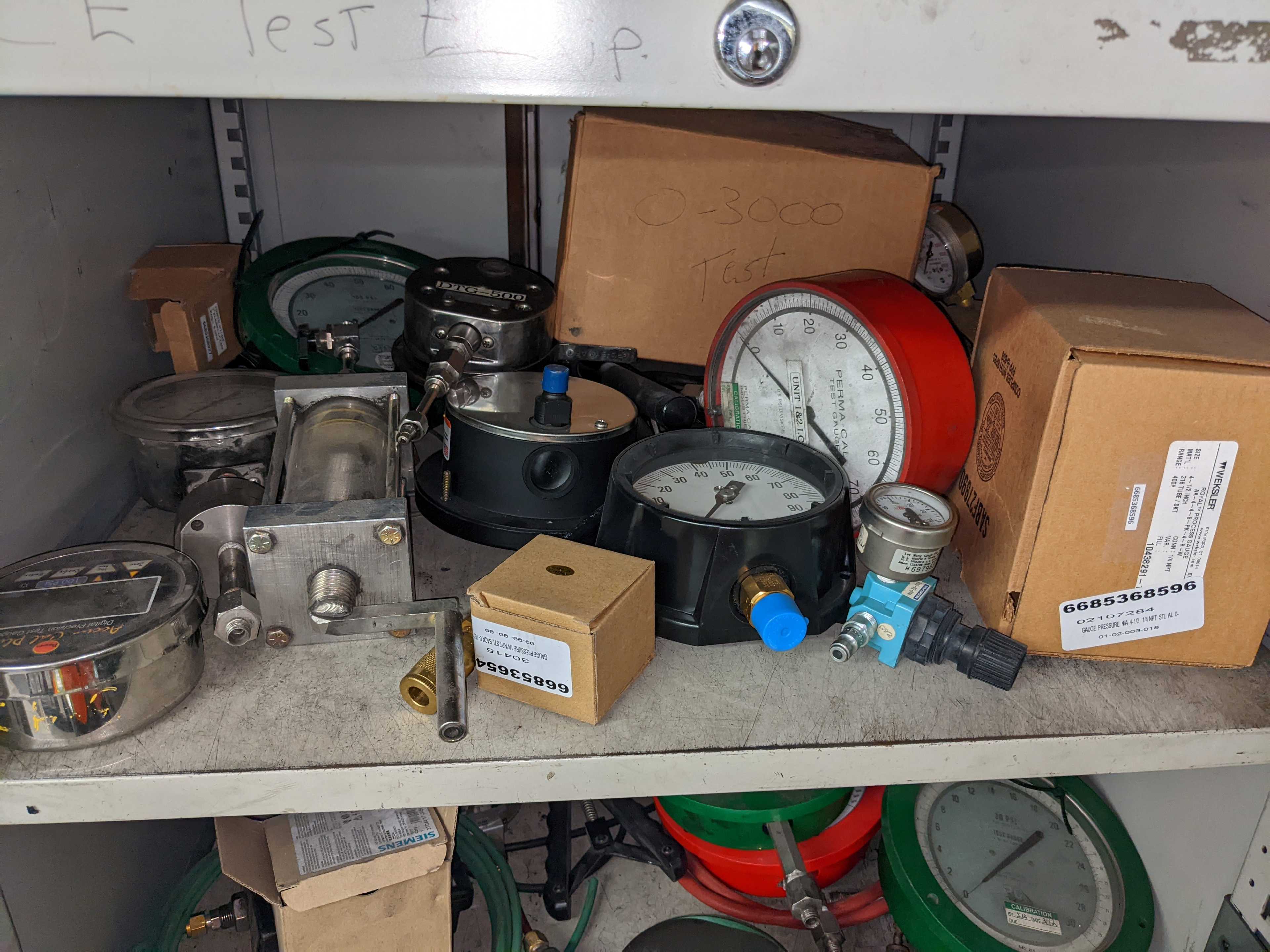 CABINET AND CONTENTS - INSTRUMENTATION