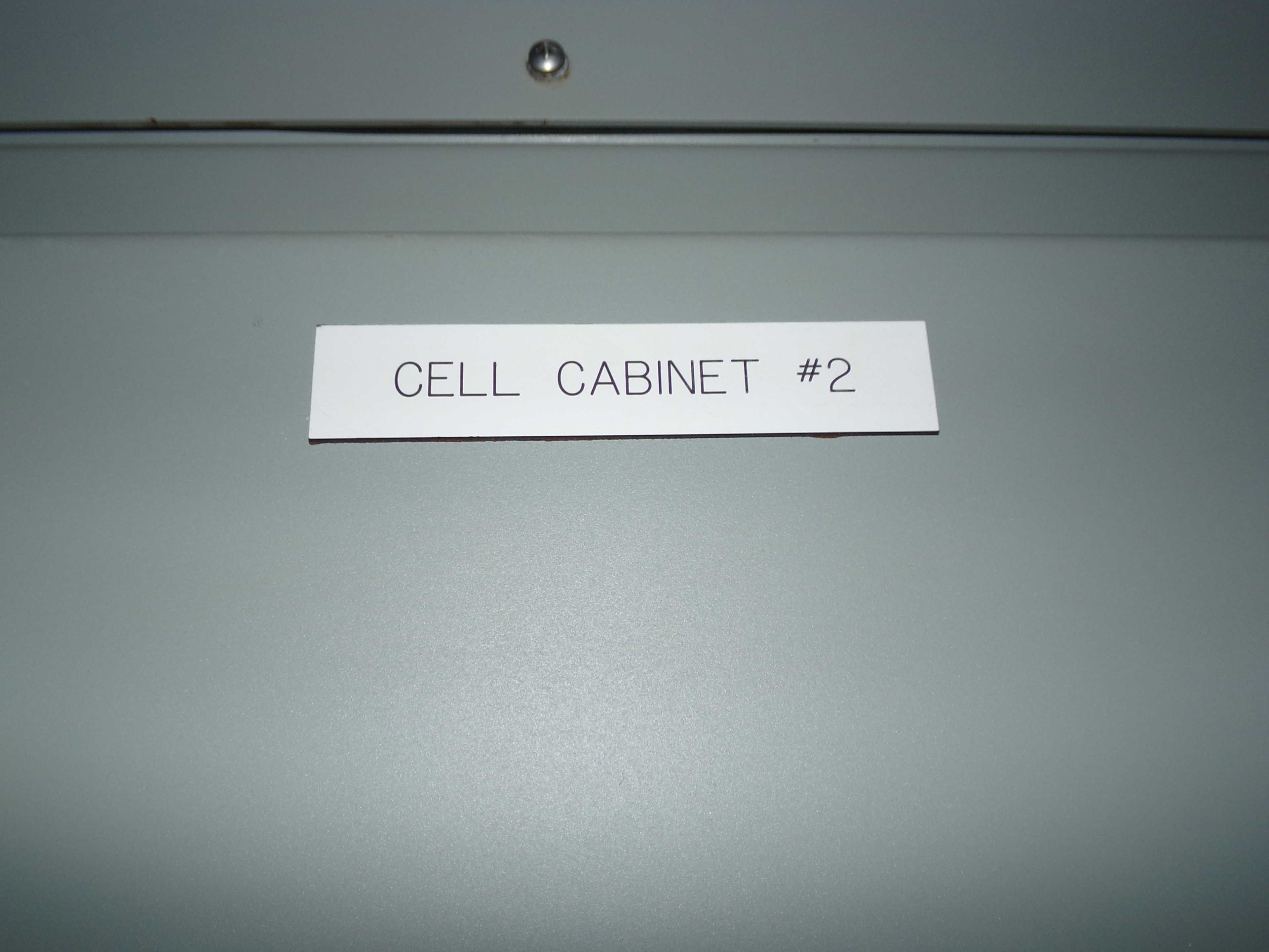 SIEMENS  CELL CABINET #2N, 3 SECTIONS - ELECTRICAL COMPONENTS