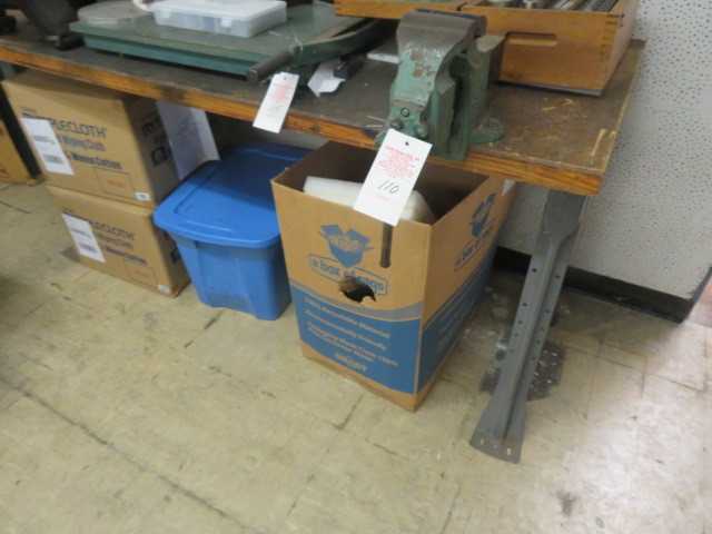 Wilton Vice and Table (1) vice, and contents under table - MISCELLANEOUS