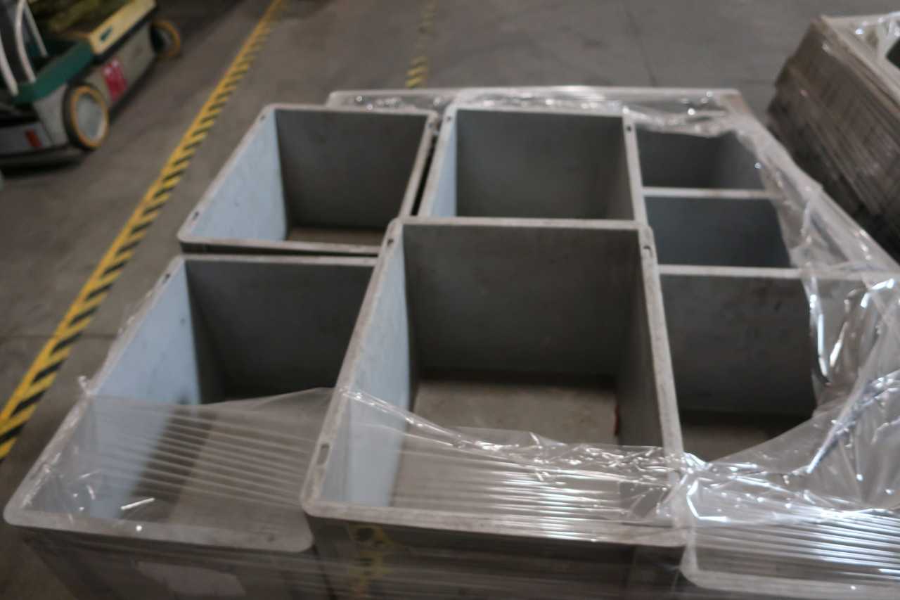 2 PALLETS OF ASSORTED GREY STORAGE BINS - MISCELLANEOUS