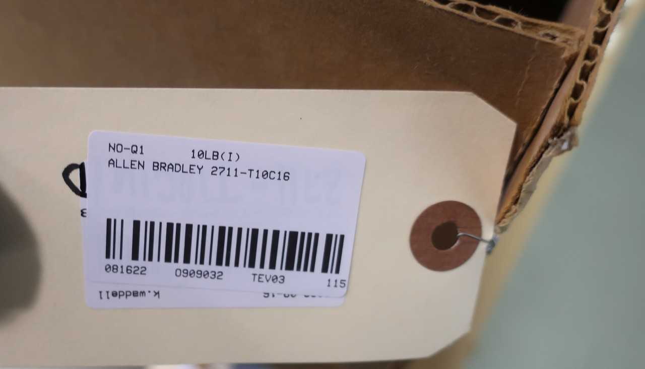 ALLEN BRADLEY 2711-T10C16 PANELVIEW 1000 100-240V-AC 0.4-0.25A SER D OPERATOR INTERFACE PANEL - AUTOMATION & CONTROLS