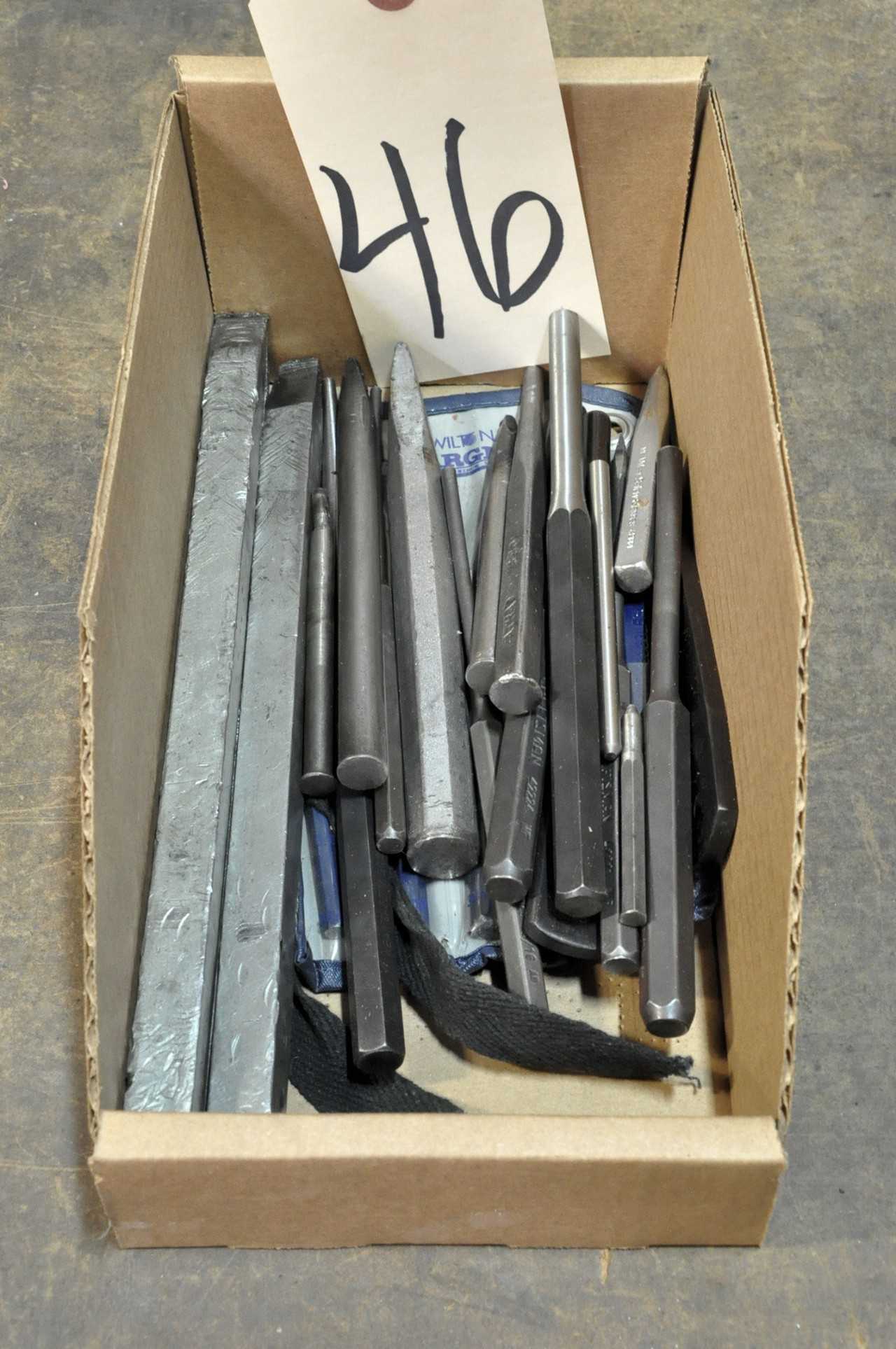Lot-Punches and Chisels in (1) Box - ELECTRIC POWER TOOLS