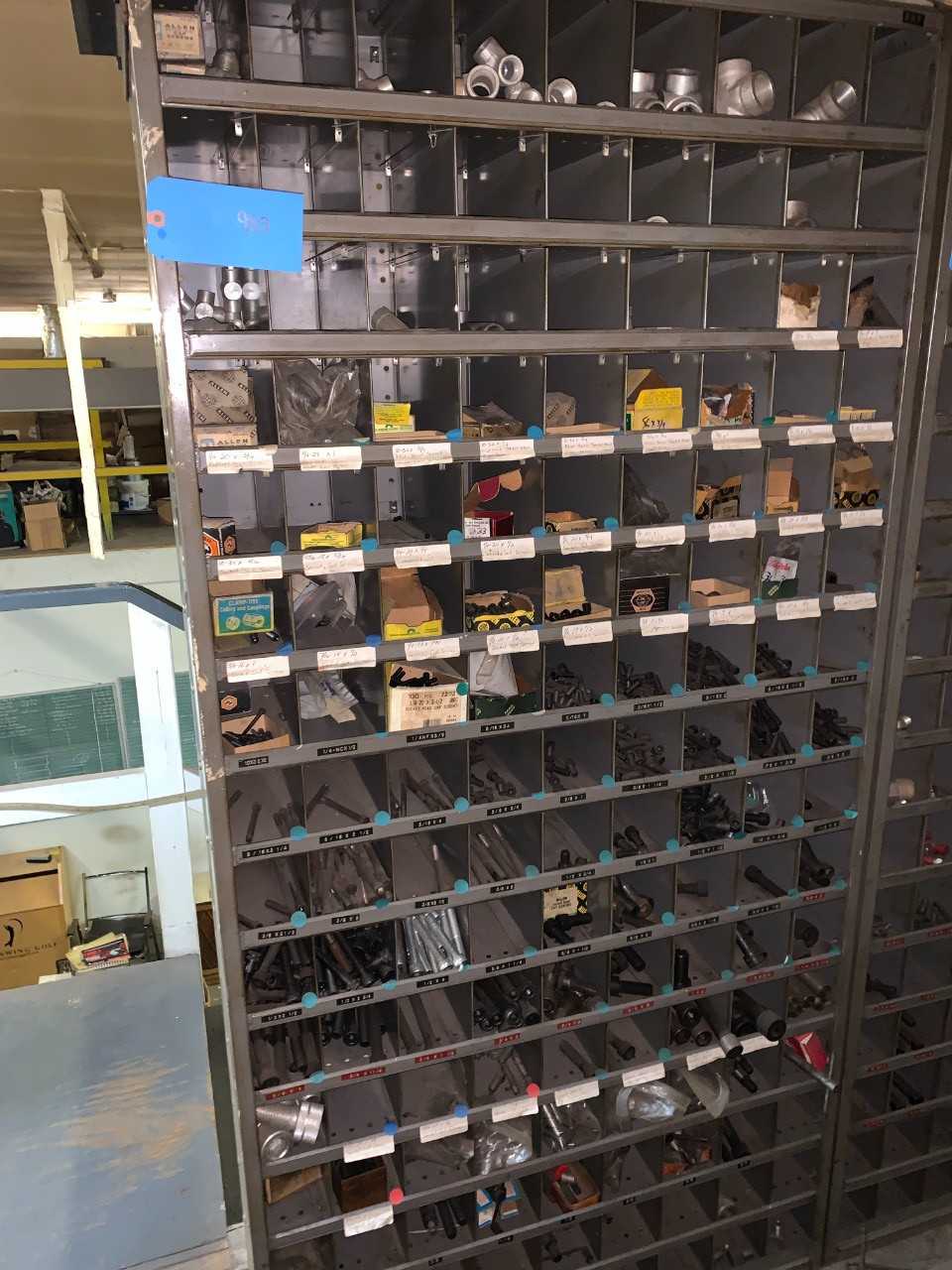Large Wall Unit full of bolts - INDUSTRIAL PARTS