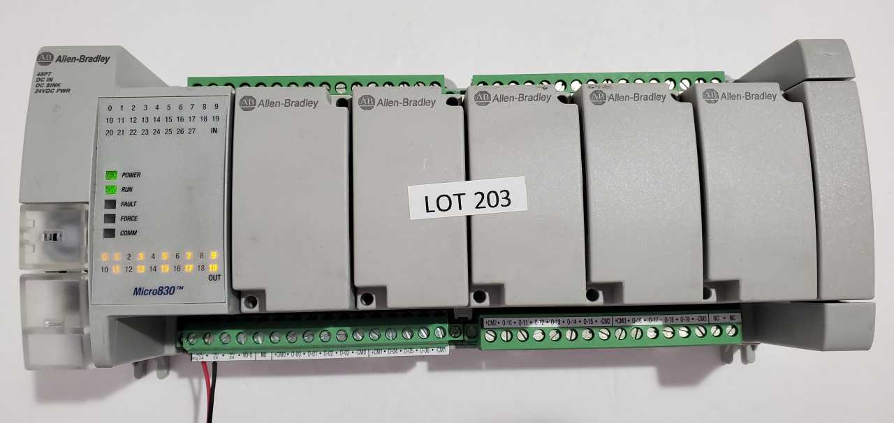 Allen Bradley Micro 830  2080-LC30-48QVB PLC - AUTOMATION & CONTROLS