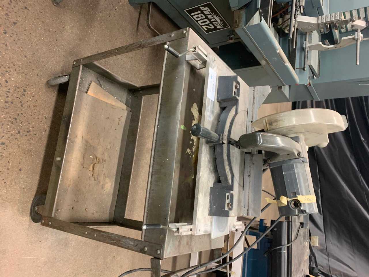 Miter Saw with Rolling Cart - METAL SAWS
