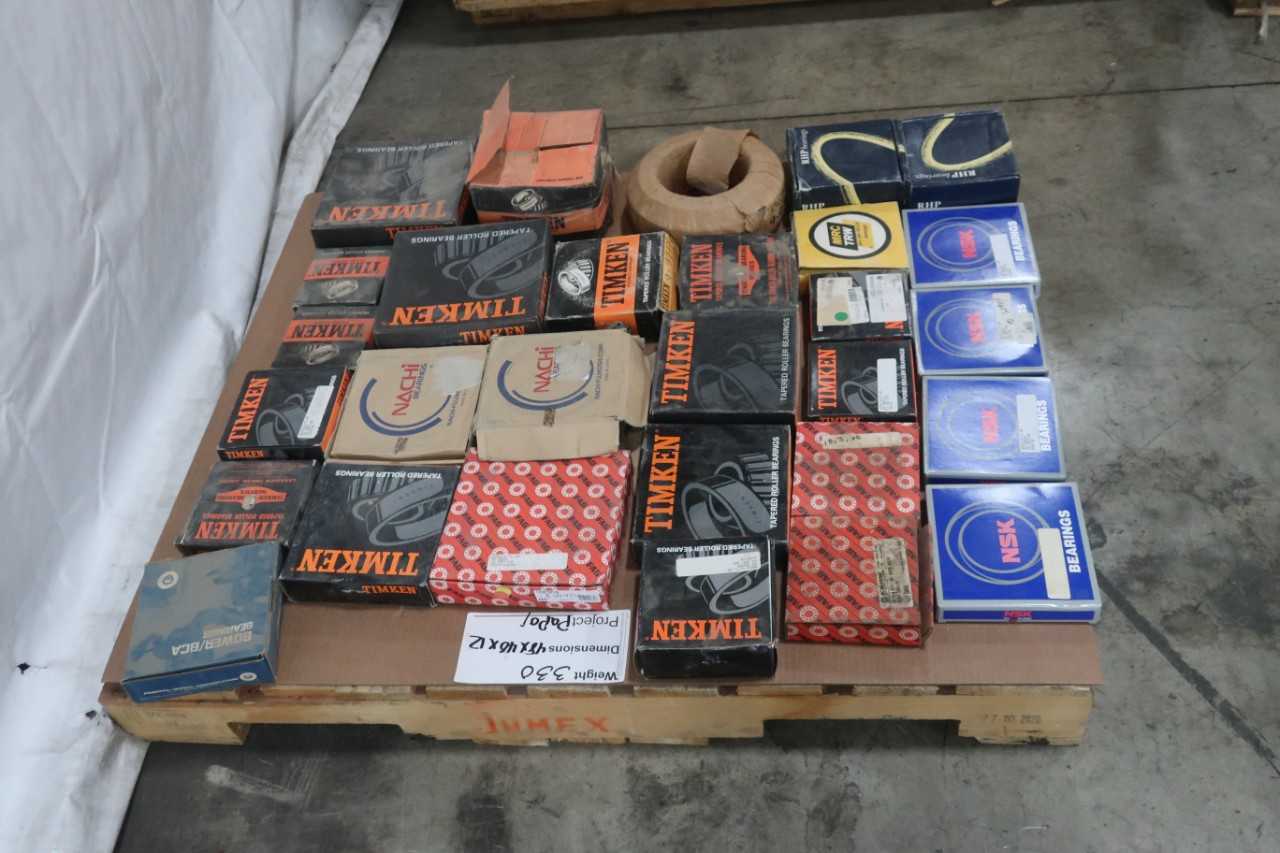 PALLET OF ASSORTED ROLLER BEARINGS - BEARINGS