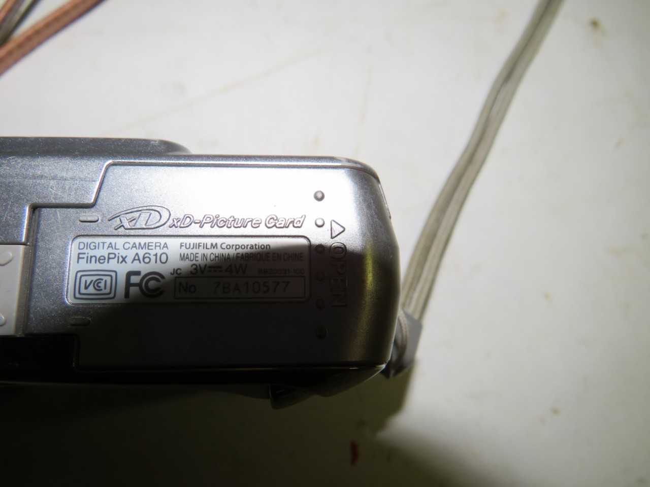 FUJIFILM FINEPIX A610 6.3 MEGA PIXELS CAMERA - MISCELLANEOUS