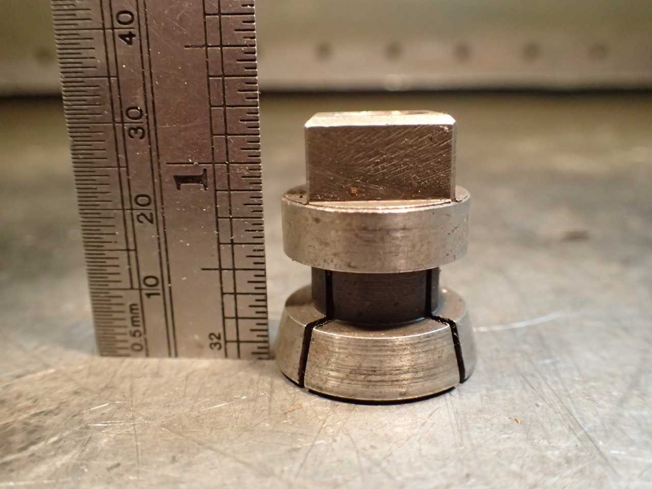 Ziegler 2LX-429C Square Drive Tap Collet: 9/16" -N FL Tool 2-TC-429 TA2-429C LX2 - HOLEMAKING TOOLS
